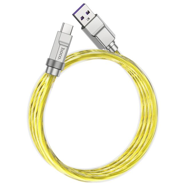 Cablu Super Fast Charge USB Type-C PD100W Hoco U113, 1m, gold