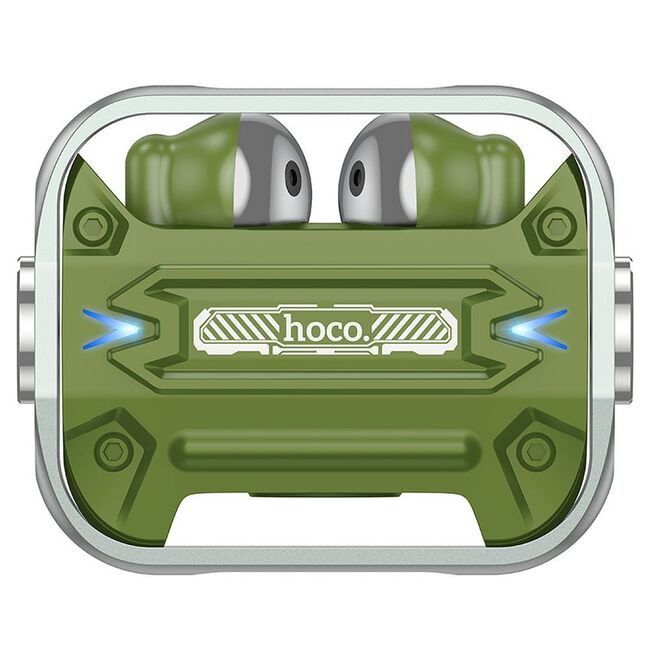 Casti gaming Bluetooth TWS cu microfon Hoco EW55, verde