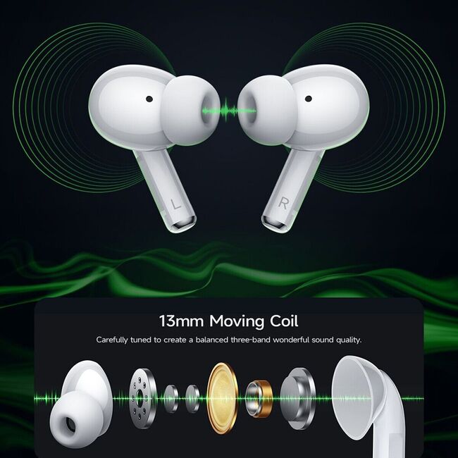 Casti Bluetooth True Wireless Hi-Fi in-ear Hoco EW59, alb