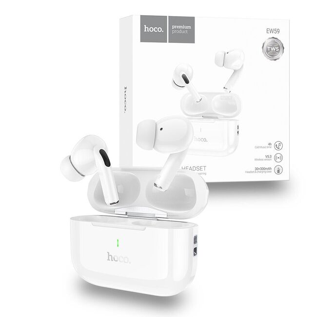 Casti Bluetooth True Wireless Hi-Fi in-ear Hoco EW59, alb