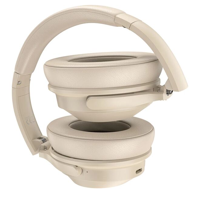 Casti on-ear Bluetooth ANC Hoco W37, multipoint, albastru