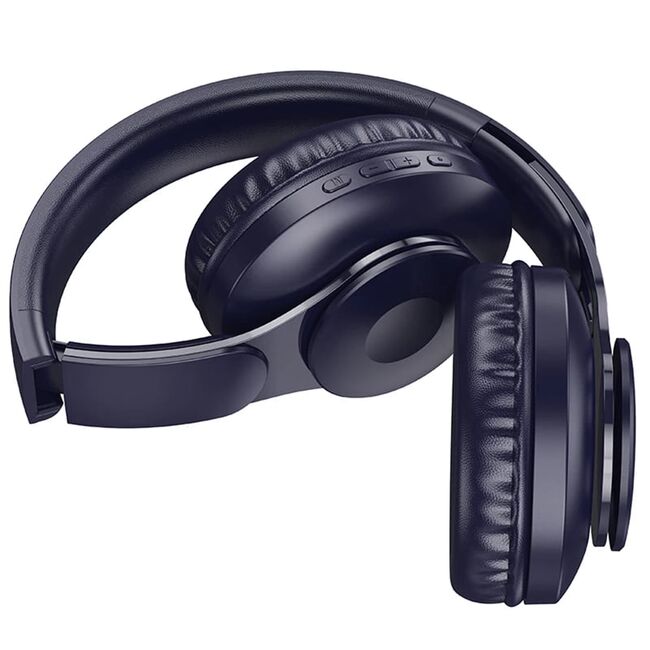 Casti Bluetooth wireless over-ear cu microfon Hoco W45, negru