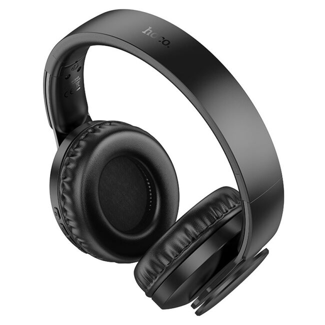 Casti Bluetooth wireless over-ear cu microfon Hoco W45, negru