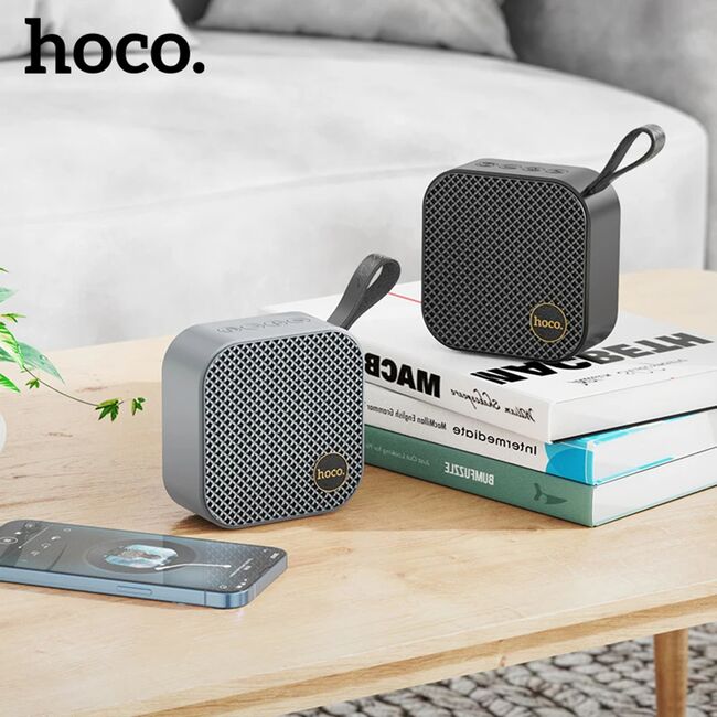 Mini boxa wireless Bluetooth, TWS, Hi-Fi Hoco HC22, gri