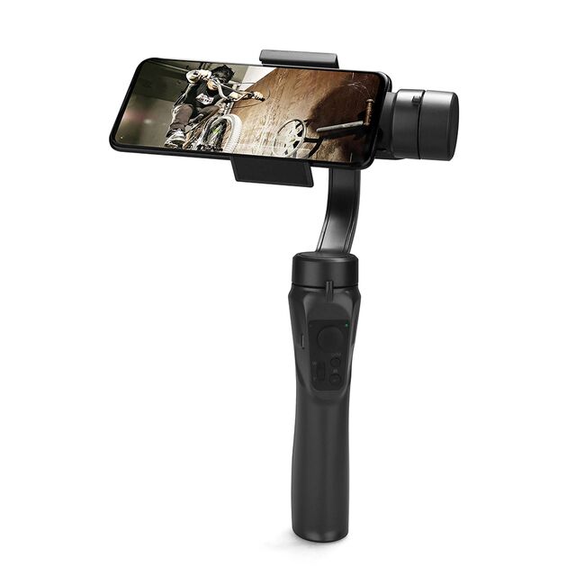 Stabilizator imagine, pentru telefon, cu Sport Inception si Face Tracking - Techsuit (F6) - Black