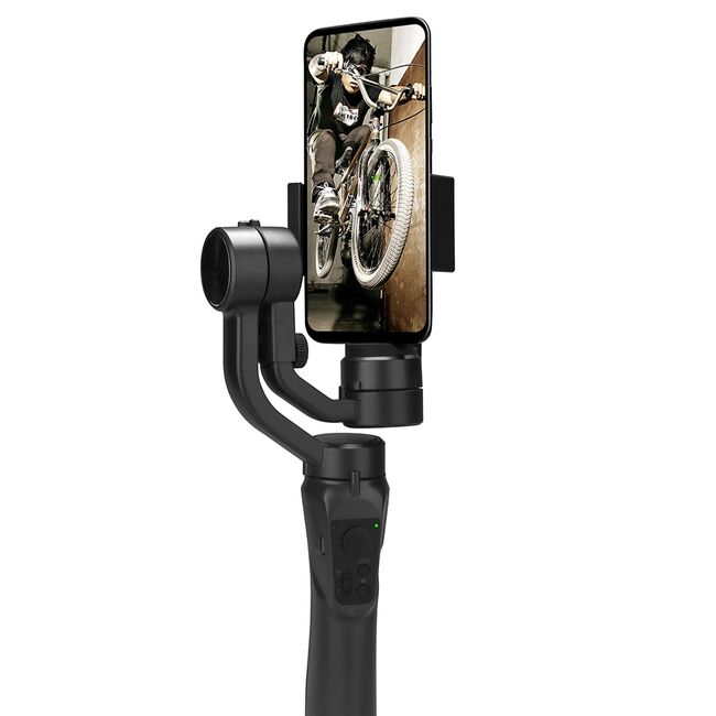 Stabilizator imagine, pentru telefon, cu Sport Inception si Face Tracking - Techsuit (F6) - Black