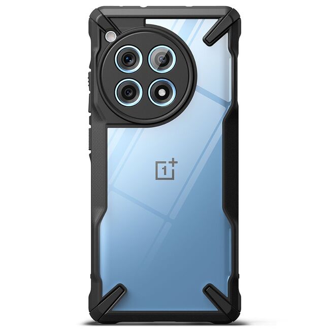 Husa OnePlus 12R Ringke Fusion X, transparent / negru