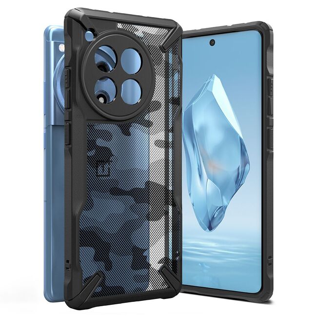 Husa OnePlus 12R Ringke Fusion X, camo black