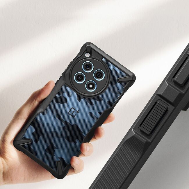 Husa OnePlus 12R Ringke Fusion X, camo black