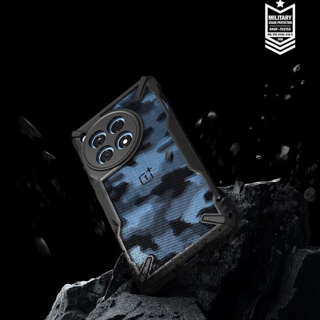 Husa OnePlus 12R Ringke Fusion X, camo black