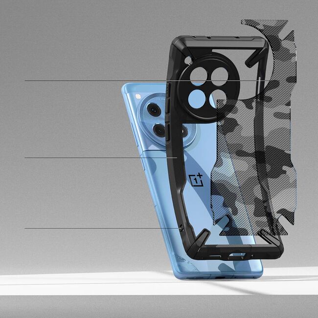 Husa OnePlus 12R Ringke Fusion X, camo black