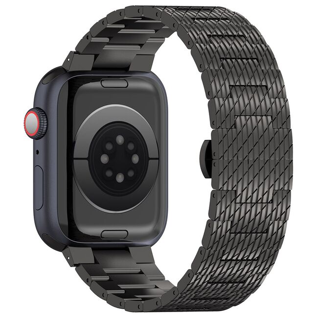 Curea pentru Apple Watch 4, 5, 6, 7, 8, 9, SE, SE2, Ultra, Ultra 2 (42/44/45/49mm) - negru