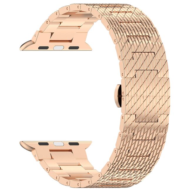 Curea pentru Apple Watch 4, 5, 6, 7, 8, 9, SE, SE2, Ultra, Ultra 2 (42/44/45/49mm) - roz inchis