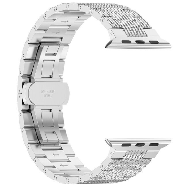 Curea pentru Apple Watch 4, 5, 6, 7, 8, 9, SE, SE2, Ultra, Ultra 2 (42/44/45/49mm) - argintiu