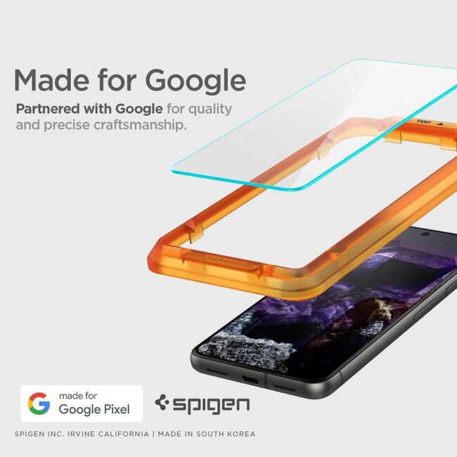[Pachet 2x] Folie sticla Google Pixel 8 Spigen Glas.tR Align Master, transparenta