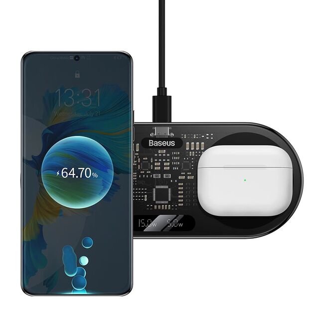 Statie de incarcare wireless Baseus, 20W, WXSX010101