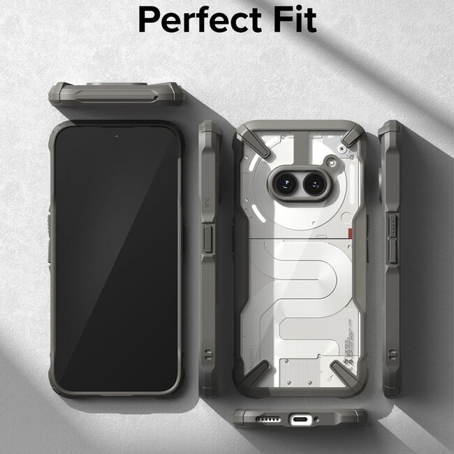Husa Nothing Phone (2a), (2a) Plus Ringke Fusion X, transparent / gri
