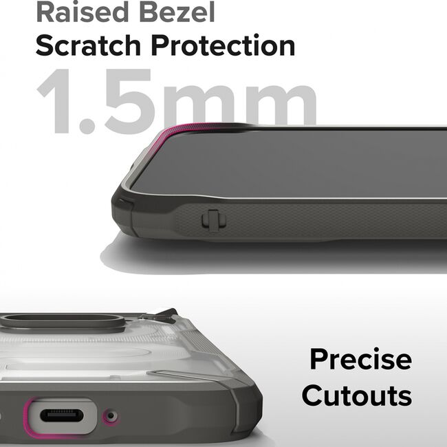 Husa Nothing Phone (2a), (2a) Plus Ringke Fusion X, transparent / gri