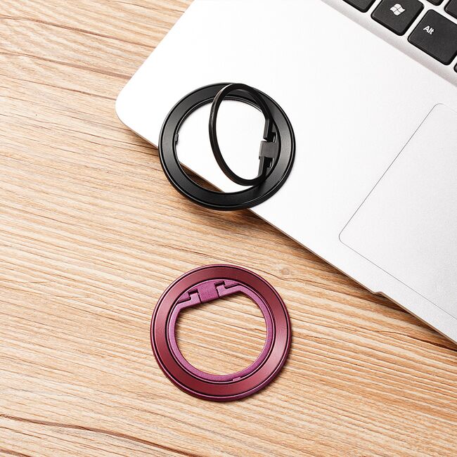 Suport inel pentru telefon iRing MagSafe Techsuit MPR2, negru