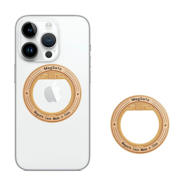 Suport inel telefon iRing MagSafe Techsuit MPR2, auriu