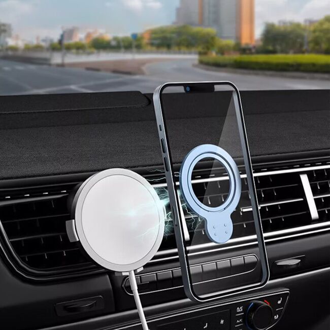 Suport inel telefon iRing MagSafe Techsuit MPR4, negru