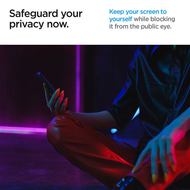 [Pachet 2x] Folie Samsung Galaxy S24 Spigen Glas.tR EZ Fit, privacy