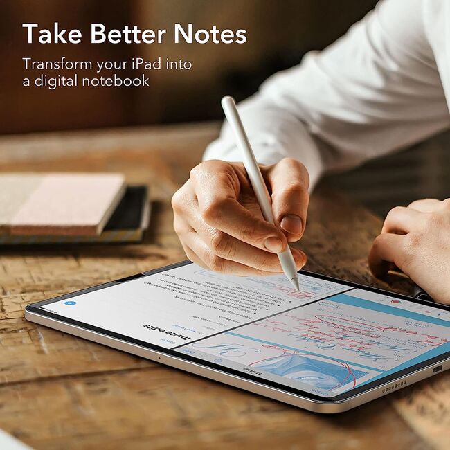 Folie iPad Air 13 (2024) / Air 13 (2025) - ESR Paper-Feel Magnetic, transparent