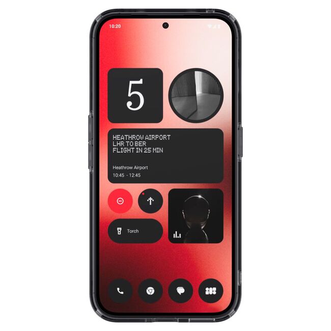 Husa Nothing Phone (2a), (2a) Plus Spigen Ultra Hybrid, transparent / gri