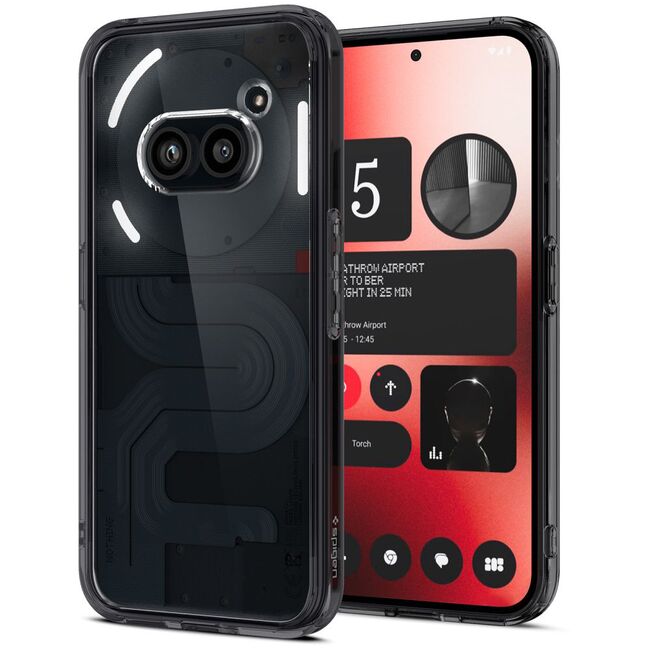 Husa Nothing Phone (2a), (2a) Plus Spigen Ultra Hybrid, transparent / gri
