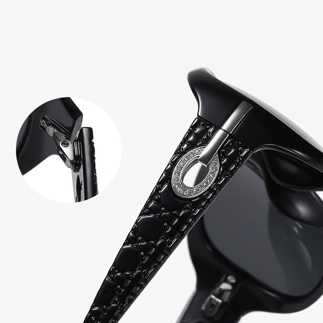 Ochelari de soare polarizati cu model Techsuit, negru, 2012