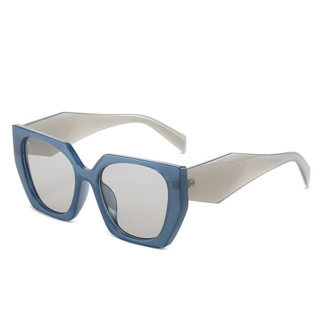 Ochelari hexagonali voluminosi dama Techsuit, blue / light gray, 3967