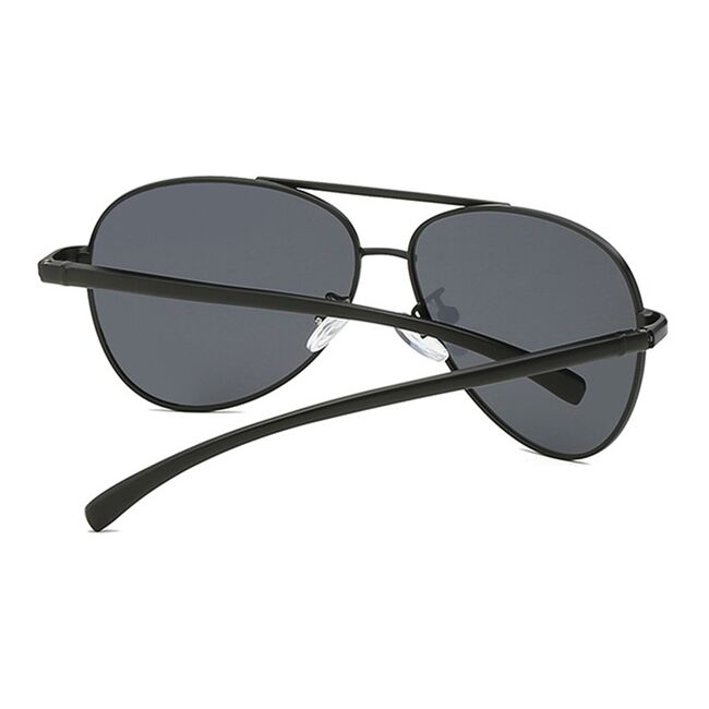 Ochelari aviator polarizati barbati Techsuit, negru-verde, 2150