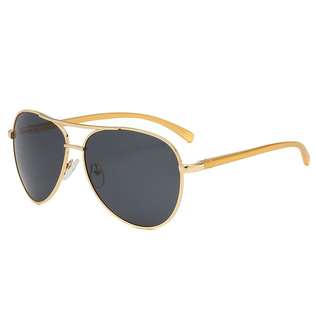 Ochelari aviator polarizati barbati Techsuit, auriu, 2150