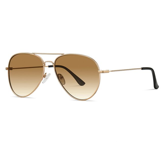 Ochelari de soare aviator unisex Techsuit, maro, 3025