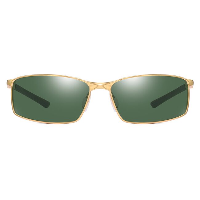 Ochelari dreptunghiulari polarizati Techsuit, verde, 559