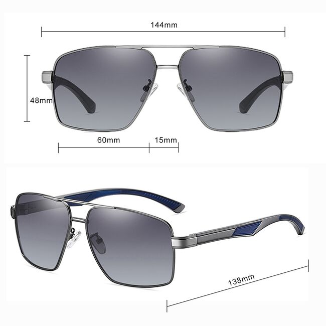 Ochelari polarizati pentru barbati Techsuit, gun-gradient, LM001