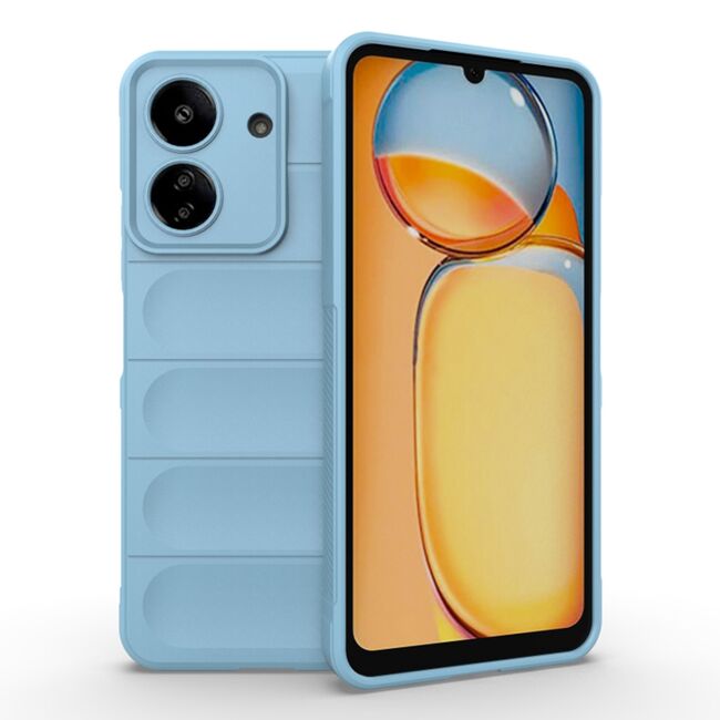Husa pentru  Xiaomi Redmi 13C Liquid Silicone, Microfibre Lining, Non-Slip Airbag Design, alb