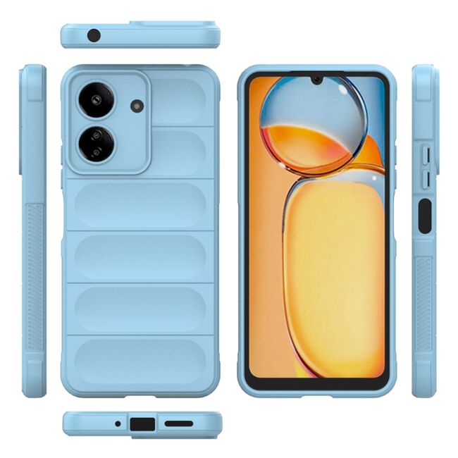 Husa pentru  Xiaomi Redmi 13C Liquid Silicone, Microfibre Lining, Non-Slip Airbag Design, bordeaux