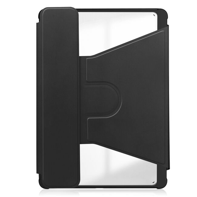 Husa cu tastatura iluminata pentru Samsung Galaxy Tab A9+ Plus 11 inch rotativa 360, negru