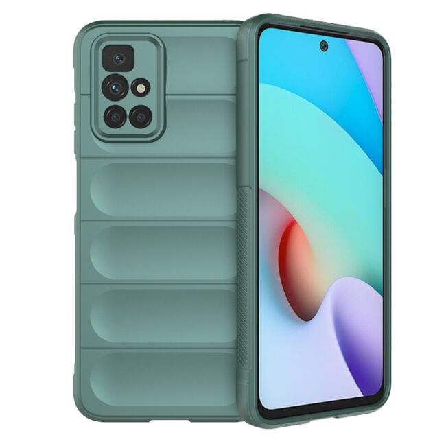 Husa pentru  Xiaomi Redmi 10 Liquid Silicone, Microfibre Lining, Non-Slip Airbag Design, verde