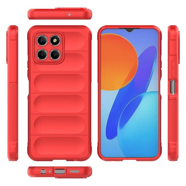 Husa pentru  Honor 70 Lite, Honor X6, Honor X8 5G Liquid Silicone, Microfibre Lining, Non-Slip Airbag Design, rosu