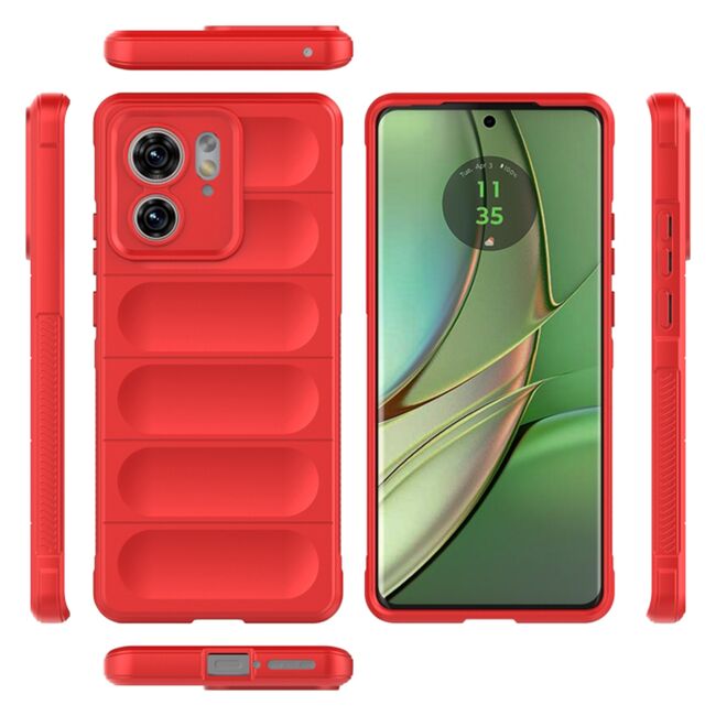 Husa pentru  Motorola Edge 40 Liquid Silicone, Microfibre Lining, Non-Slip Airbag Design, verde