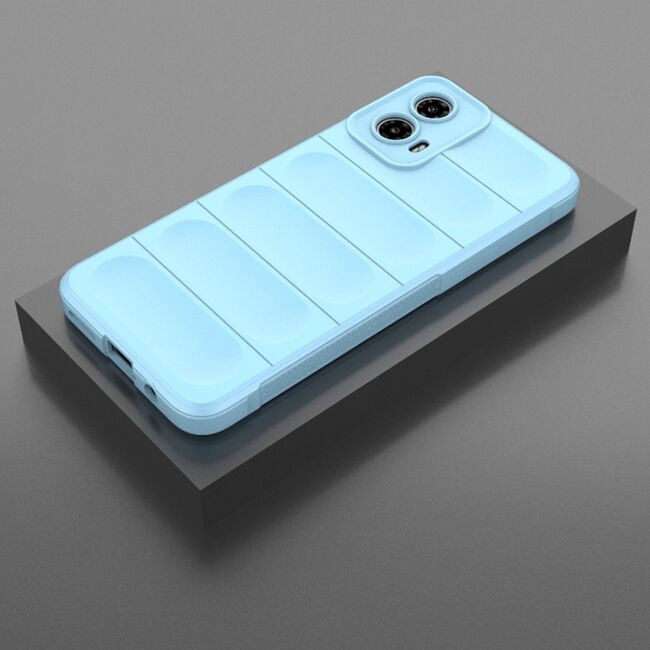 Husa pentru  Motorola Moto G34 Liquid Silicone, Microfibre Lining, Non-Slip Airbag Design, albastru