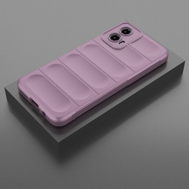 Husa pentru  Motorola Moto G34 Liquid Silicone, Microfibre Lining, Non-Slip Airbag Design, mov
