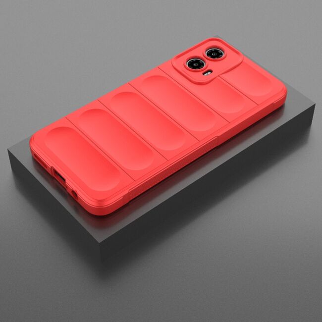 Husa pentru  Motorola Moto G34 Liquid Silicone, Microfibre Lining, Non-Slip Airbag Design, rosu