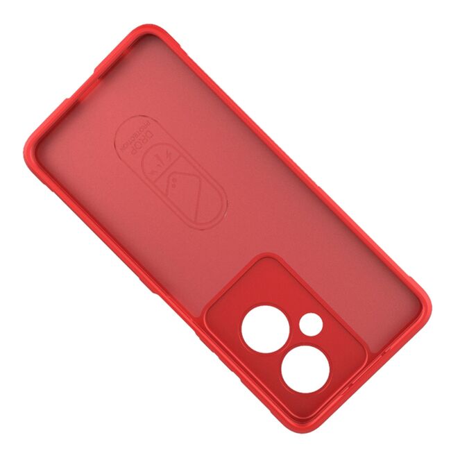Husa pentru  Oppo A79 5G Liquid Silicone, Microfibre Lining, Non-Slip Airbag Design, burgundy