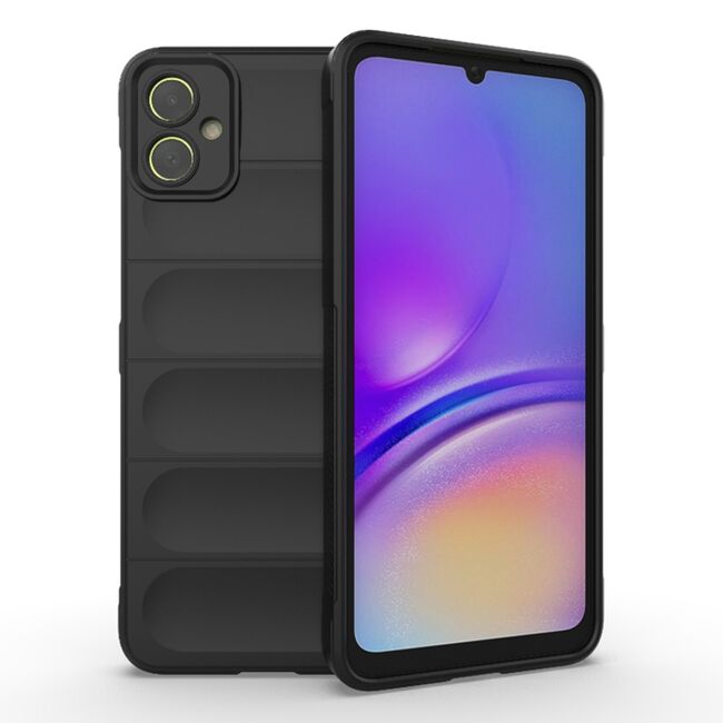 Husa pentru  Samsung Galaxy A05 Liquid Silicone, Microfibre Lining, Non-Slip Airbag Design, negru
