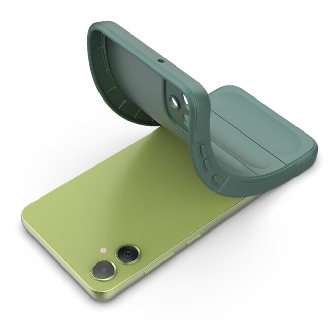 Husa pentru  Samsung Galaxy A05 Liquid Silicone, Microfibre Lining, Non-Slip Airbag Design, verde