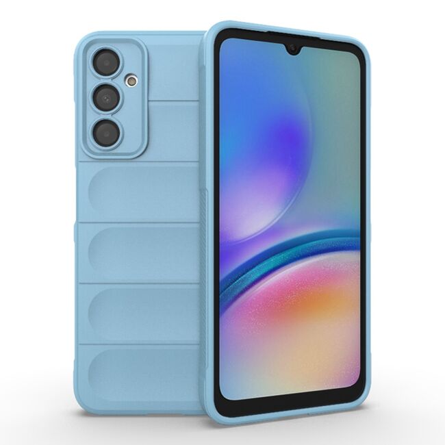 Husa pentru  Samsung Galaxy A05s Liquid Silicone, Microfibre Lining, Non-Slip Airbag Design, albastru
