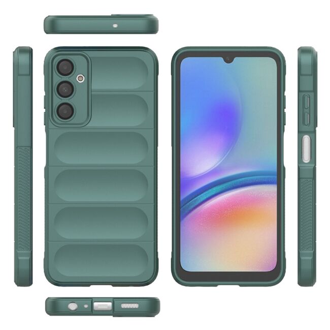 Husa pentru  Samsung Galaxy A05s Liquid Silicone, Microfibre Lining, Non-Slip Airbag Design, verde